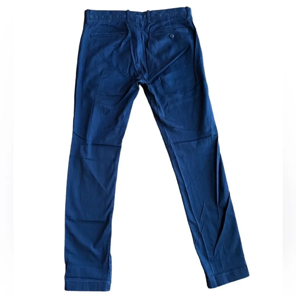 J. Crew Men's Navy Blue Broken In Chino Pants - Size 33x32